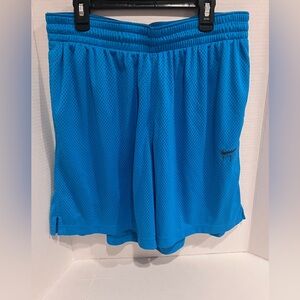 Nike Women's Swoosh Fly Basketball Vibrant Blue Athletic Shorts CU 4573-446 L